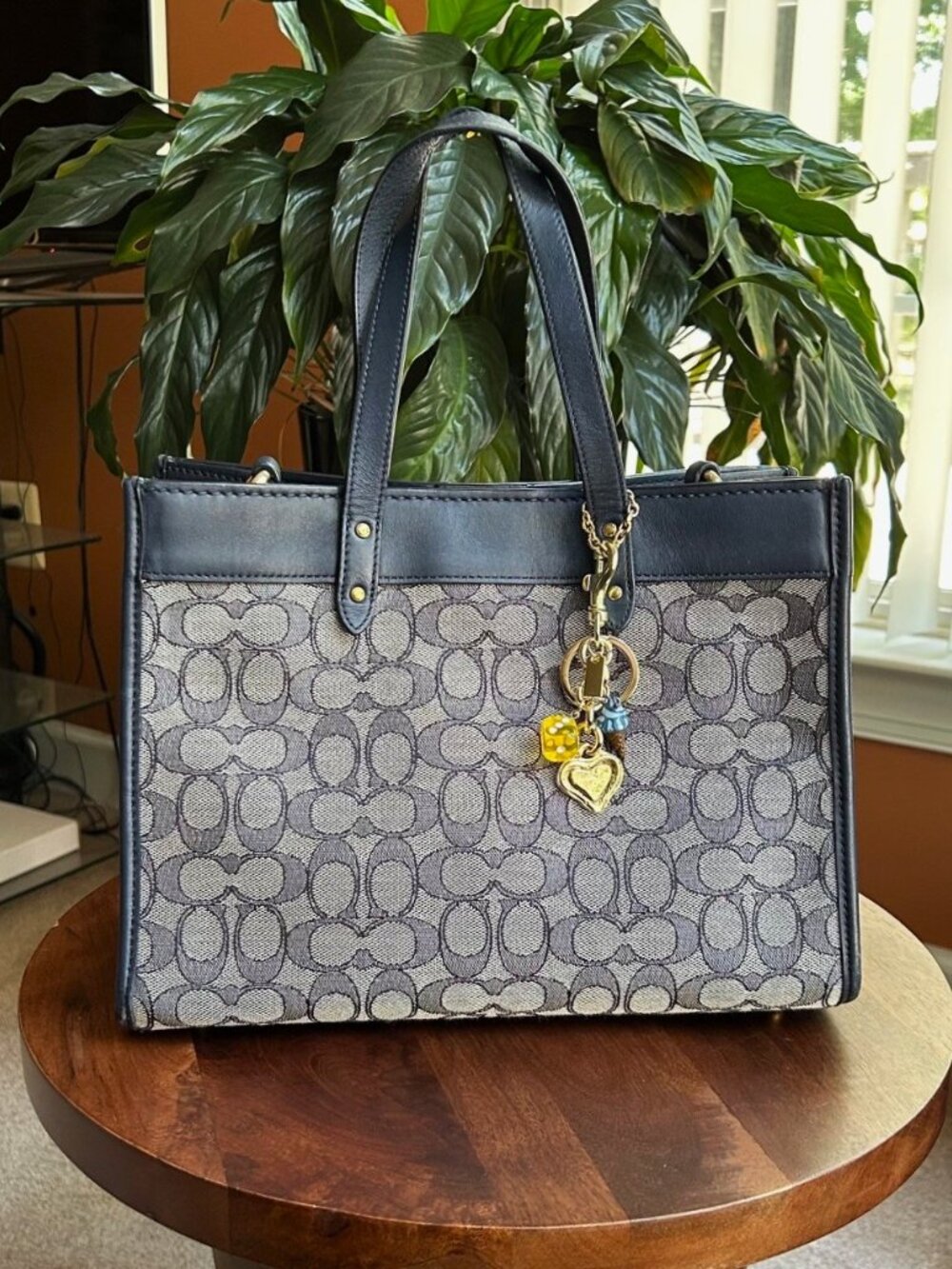 COACH Field Tote 30, Navy